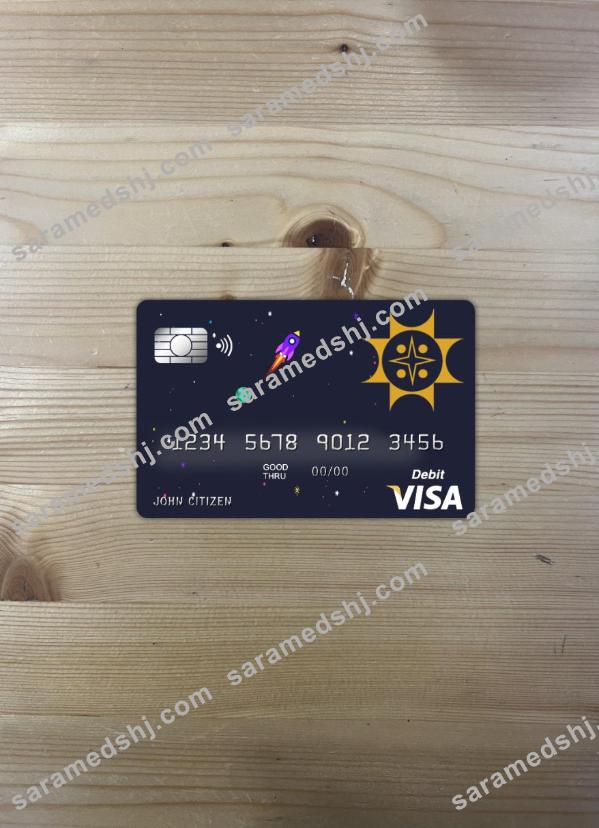 Bangladesh Sonali bank visa card photolook front